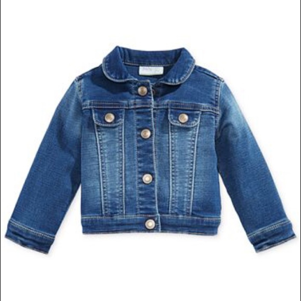 First Impressions Cropped Denim Jacket - Sz 24 Mo